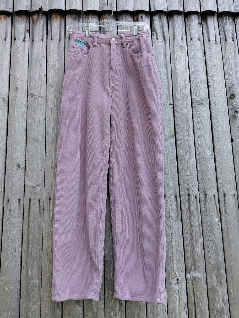 Vintage 90s mod purple corduroy skate pants Womens 3